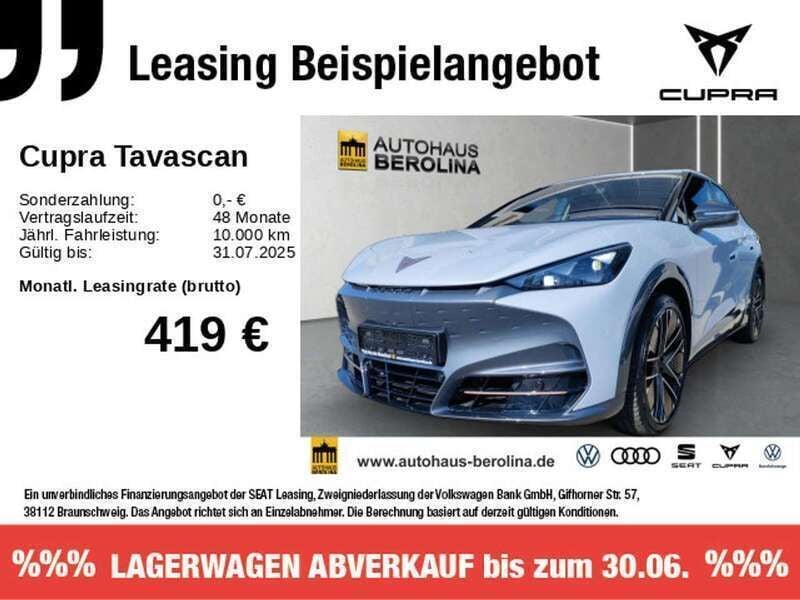 Weiß Gebraucht 2025 Cupra Tavascan VZ SUV | 46.444 € (Superpreis) - Bild 1/4
