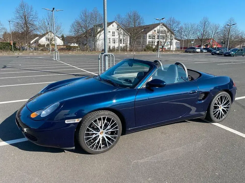 Gebraucht Porsche Boxster 204 PS (150 kW) 1997 Blau Cabrio