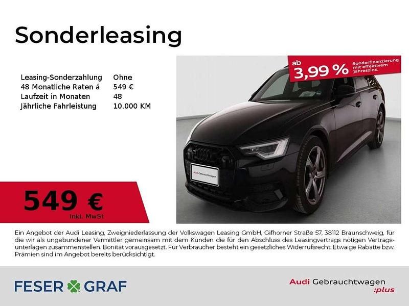 Mythosschwarz metallic Gebraucht 2025 Audi A6 Ambiente Kombi | 54.990 € (Etwas zu teuer) - Bild 1/3