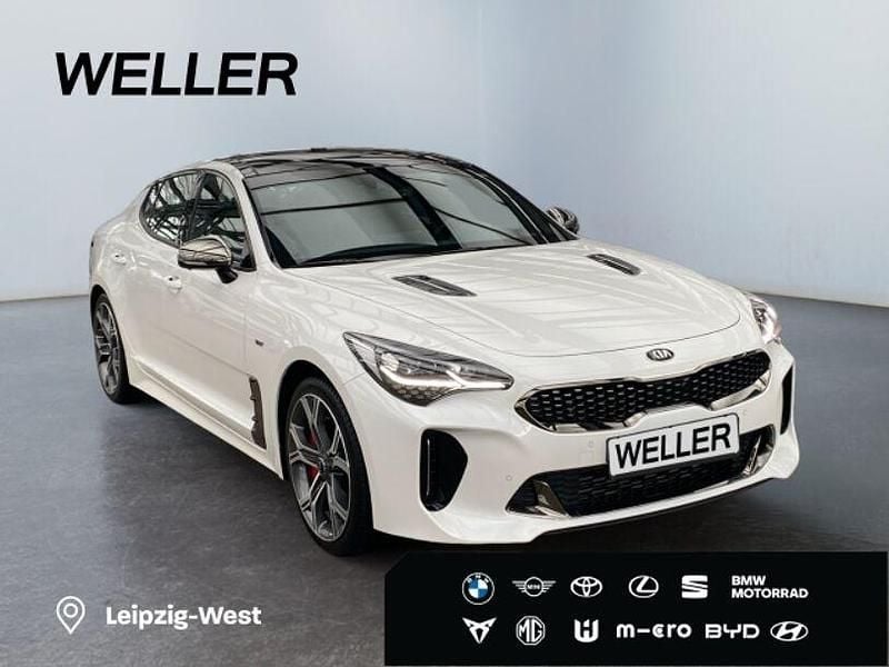 Gebraucht Kia Stinger GT 366 PS (269 kW) 2019 Swp) snow white pearl (weiss Kleinwagen