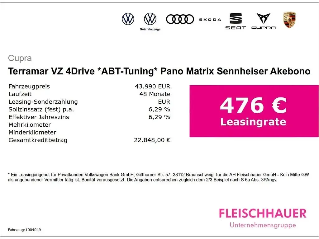 Gebraucht Cupra Terramar VZ 325 PS (239 kW) 2024 Grau SUV