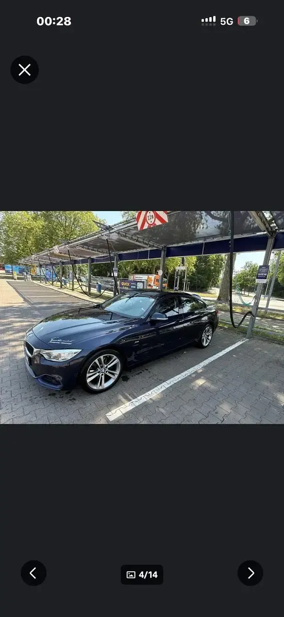 Gebraucht BMW 420 Coupé Sport Line 190 PS (139 kW) 2017 Blau Coupé