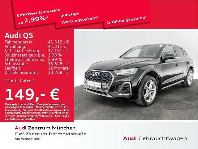 Mythosschwarz metallic Gebraucht 2022 Audi Q5 S-Line SUV | 41.312 € (Fairer Preis) - Bild 1/1