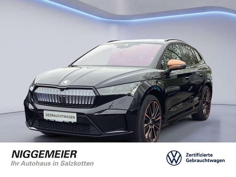 Black magic perleffekt (metallic) Gebraucht 2022 Skoda Enyaq iV SUV | 38.790 € (Fairer Preis) - Bild 1/4