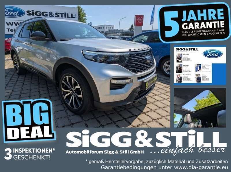 Iconicsilber metallic Gebraucht 2021 Ford Explorer ST-Line SUV | 49.850 € (Fairer Preis) - Bild 1/4