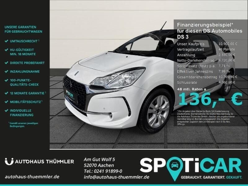 Gebraucht 2016 DS Automobiles DS3 So Chic SUV | 9.999 € (Superpreis) - Bild 1/3
