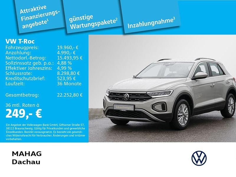 Grau Gebraucht 2023 VW T-Roc Life SUV | 19.960 € (Guter Preis) - Bild 1/3