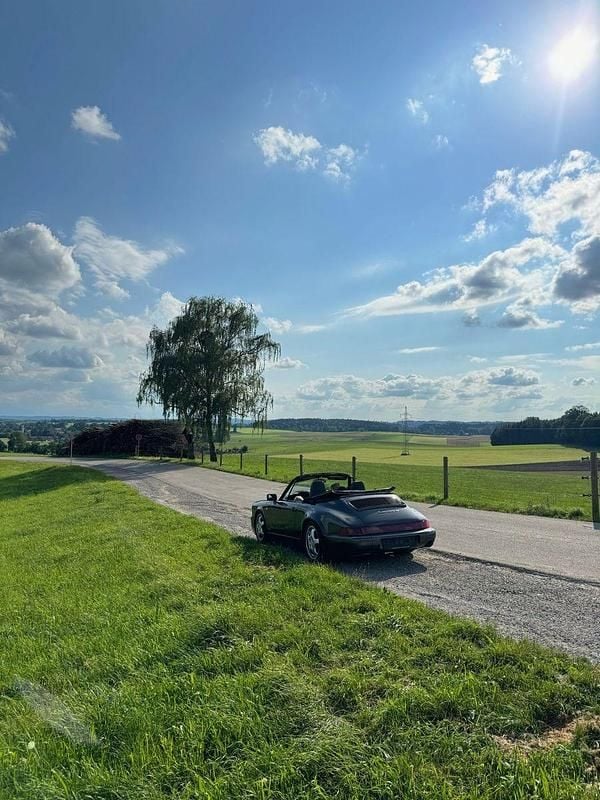 Grau Gebraucht 1990 Porsche 911 Carrera 4 Cabriolet Cabrio | 74.000 € - Bild 1/4