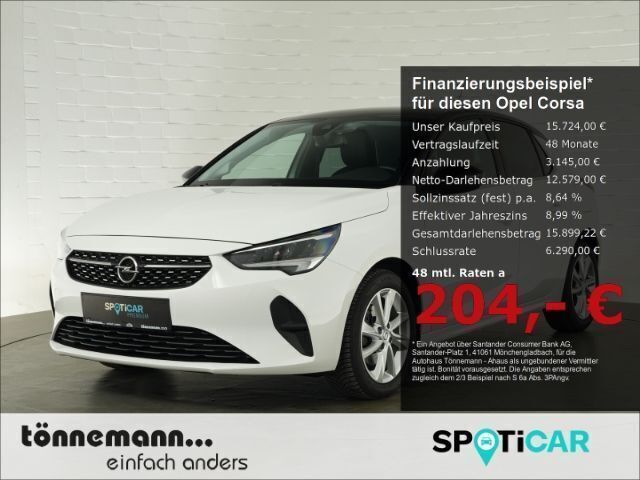 Weiss Gebraucht 2023 Opel Corsa Elegance Limousine | 15.724 € (Fairer Preis) - Bild 1/4