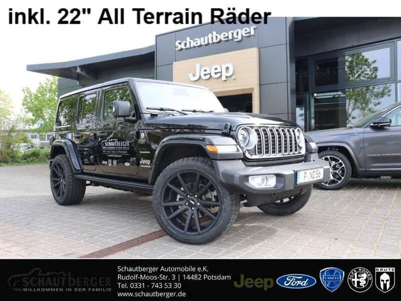 Schwarz Gebraucht 2024 Jeep Wrangler Sahara SUV | 59.990 € (Fairer Preis) - Bild 1/4