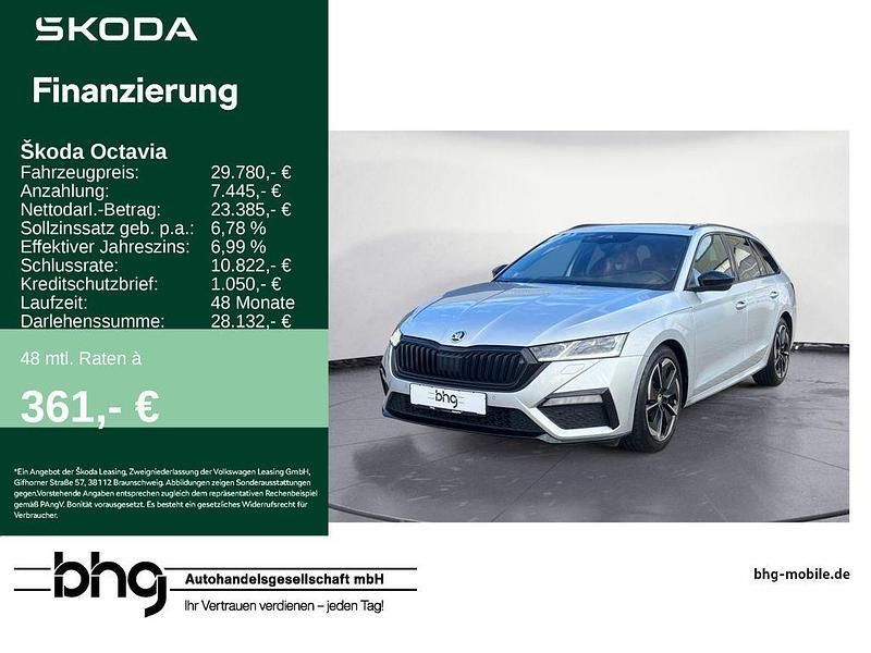 Silber Gebraucht 2021 Skoda Octavia RS Kombi | 29.780 € (Fairer Preis) - Bild 1/4