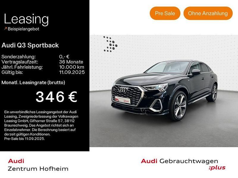 Schwarz Gebraucht 2024 Audi Q3 Sportback S-Line SUV | 45.890 € (Fairer Preis) - Bild 1/4