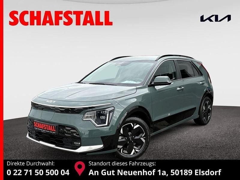 Gruen ((cge) cityscape grün met.) Gebraucht 2023 Kia e-Niro Spirit SUV | 27.979 € (Fairer Preis) - Bild 1/3