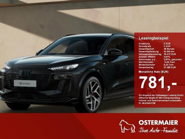 Schwarz (mythosschwarz) Neu 2026 Audi Q6 e-tron S-Line SUV | 79.549 € (Fairer Preis) - Bild 1/4