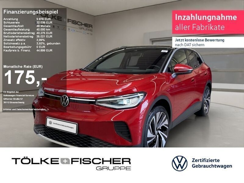 Kings red metallic Gebraucht 2024 VW ID.4 Pro SUV | 45.399 € - Bild 1/4