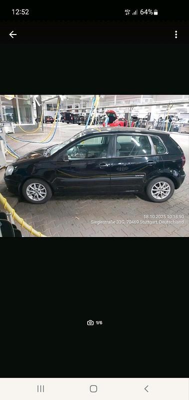 Gebraucht VW Polo 75 PS (55 kW) 2008 Schwarz Kleinwagen
