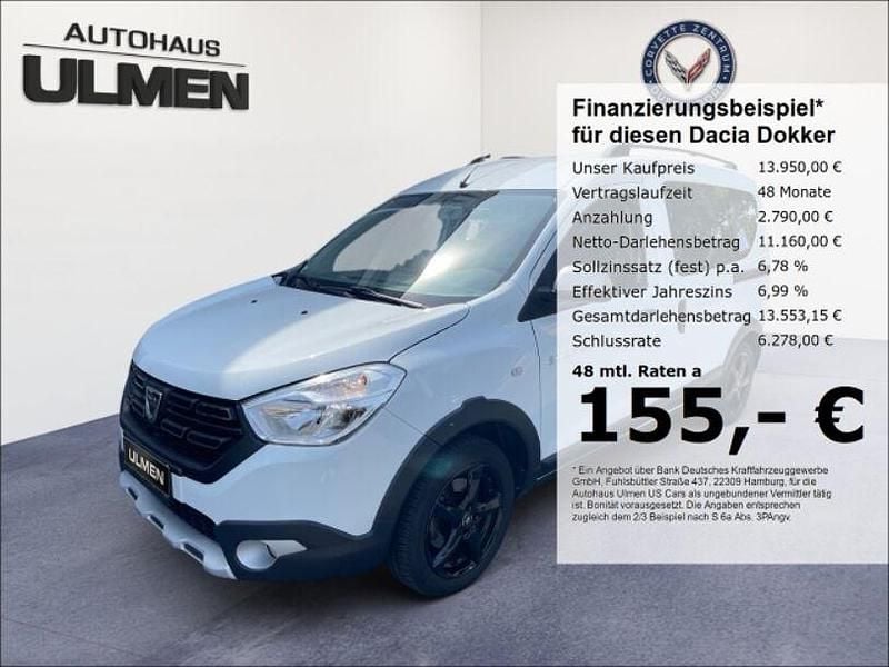 Weiss Gebraucht 2020 Dacia Dokker Stepway Van | 13.950 € (Fairer Preis) - Bild 1/4