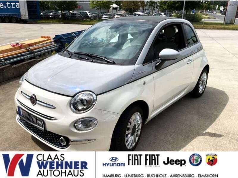 Gelato weiß lunar grau Gebraucht 2021 Fiat 500C Dolcevita Cabrio | 12.690 € (Guter Preis) - Bild 1/4