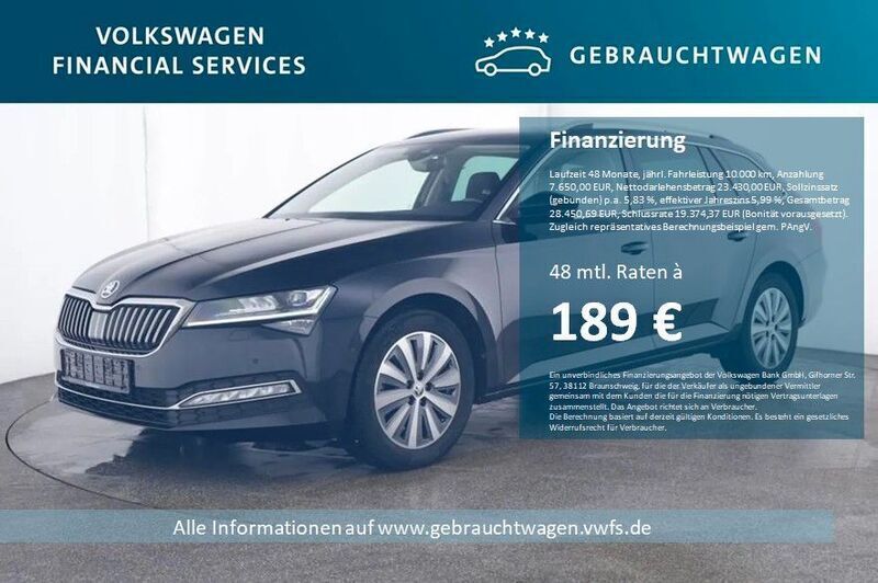 Blackmagic perleffekt Gebraucht 2022 Skoda Superb Style Kombi | 31.080 € (Fairer Preis) - Bild 1/4