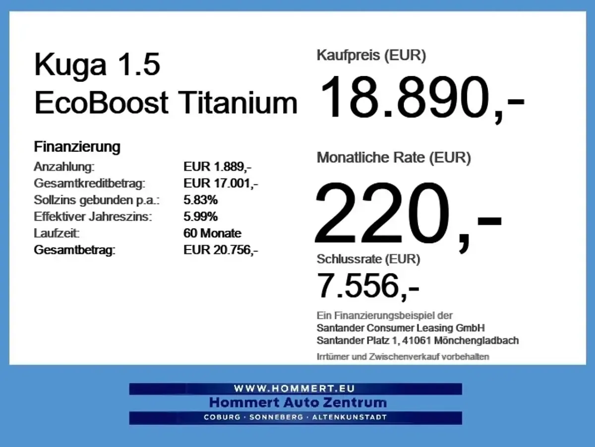 Gebraucht Ford Kuga Titanium 150 PS (110 kW) 2022 Magneticgrau metallic SUV