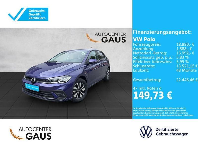 Violett Gebraucht 2023 VW Polo Move Limousine | 18.880 € (Fairer Preis) - Bild 1/4