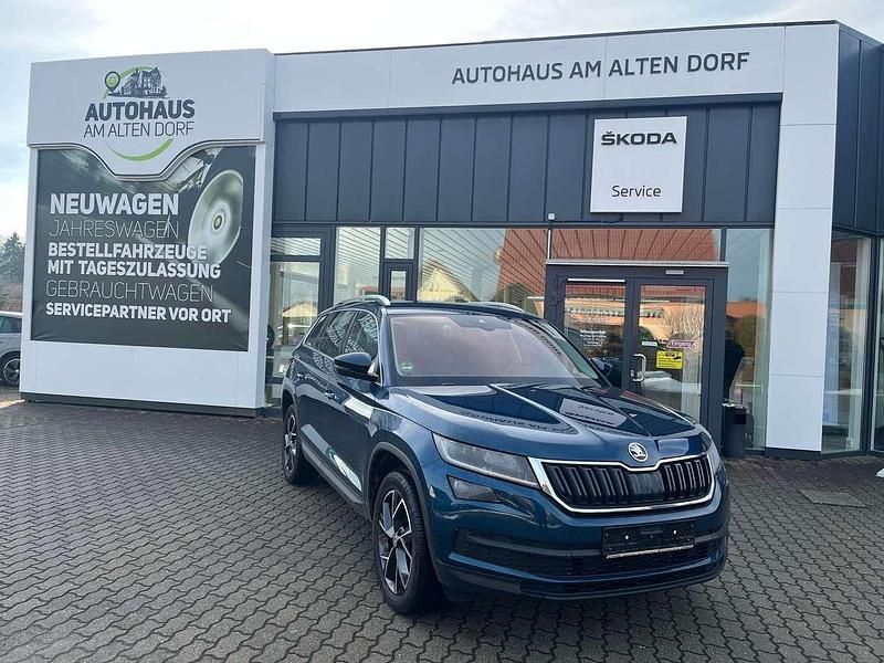 Lavablau metallic Gebraucht 2021 Skoda Kodiaq Style SUV | 26.990 € (Guter Preis) - Bild 1/4