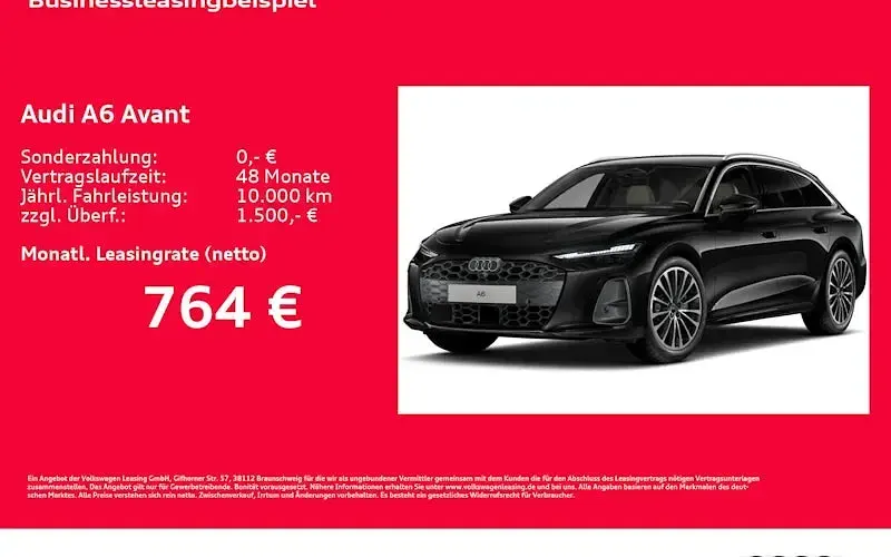 Neu Audi A6 Ambiente 299 PS (219 kW) 2026 Schwarz Kombi