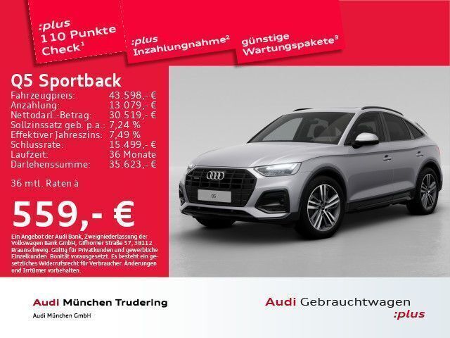 Florettsilber metallic Gebraucht 2024 Audi Q5 Sportback Ambiente SUV | 52.104 € (Etwas zu teuer) - Bild 1/2