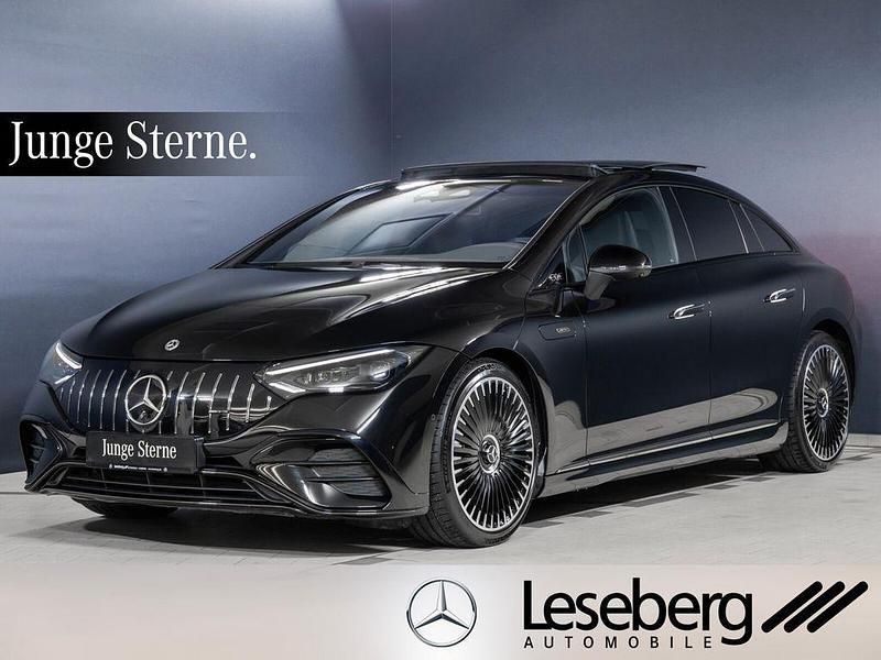 Obsidianschwarz Gebraucht 2024 Mercedes EQE AMG 53 AMG Limousine | 78.450 € (Superpreis) - Bild 1/4