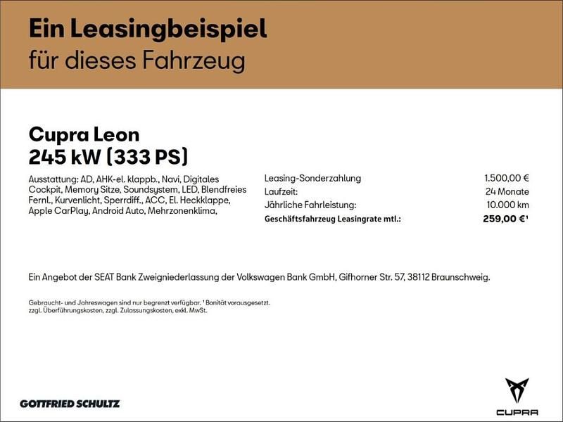 Weiss Neu 2025 Cupra Leon VZ Kombi | 46.999 € (Fairer Preis) - Bild 1/1