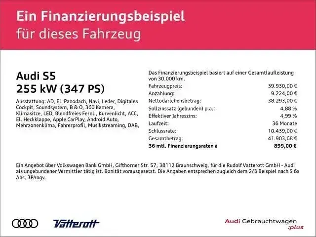 Używany Audi Coupé Ambiente 347 KM (255 kW) 2020 Niebieski Coupe