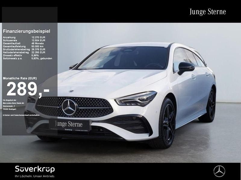 Weiß unilack polarweiß Gebraucht 2024 Mercedes CLA250e Shooting Brake AMG Kombi | 34.125 € (Superpreis) - Bild 1/2