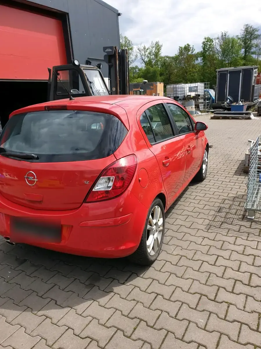 Gebraucht Opel Corsa 60 PS (44 kW) 2008 Rot Kleinwagen