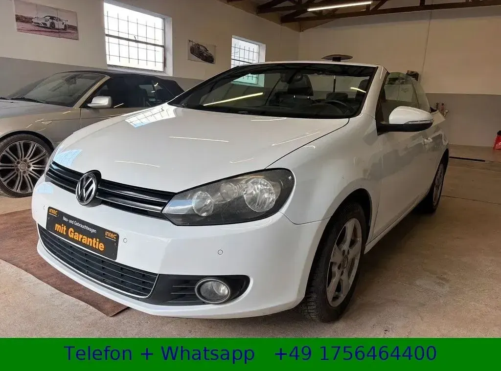 Brugt VW Golf Cabriolet 140 HK (102 kW) 2012 Hvid Cabriolet