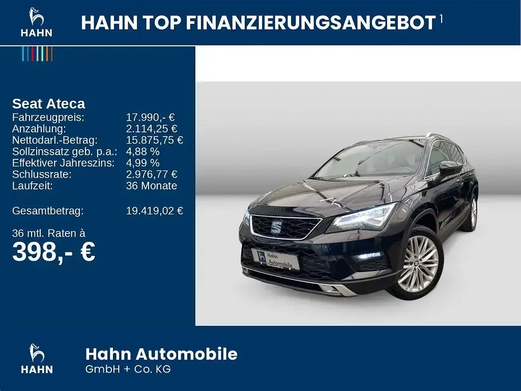 Second-hand Seat Ateca XCELLENCE 150 CP (110 kW) 2017 Negru SUV
