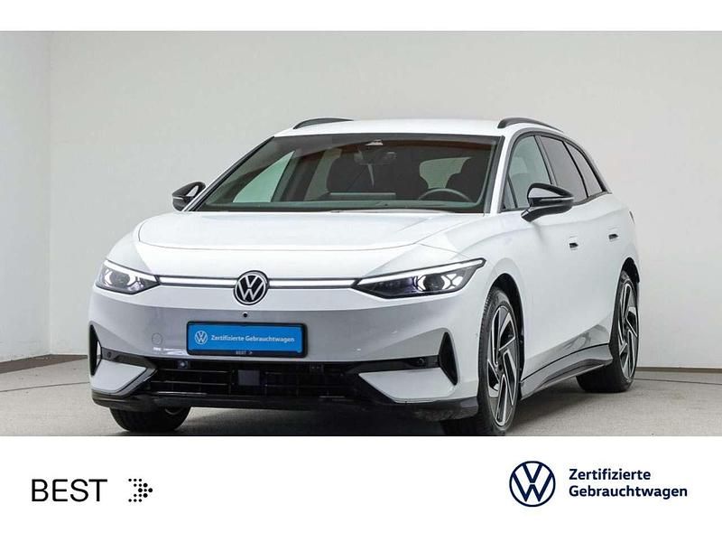 Gletscherweiß metallic (metallic) Gebraucht 2024 VW ID.7 Pro Limousine | 47.999 € - Bild 1/3