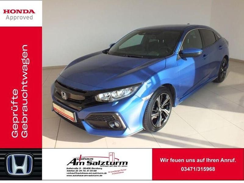 Gebraucht Honda Civic Elegance 129 PS (94 kW) 2017 Brillant sporty blue metallic Limousine