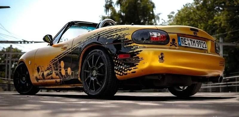 Gebraucht Mazda MX5 110 PS (80 kW) 2002 Gelb Cabrio