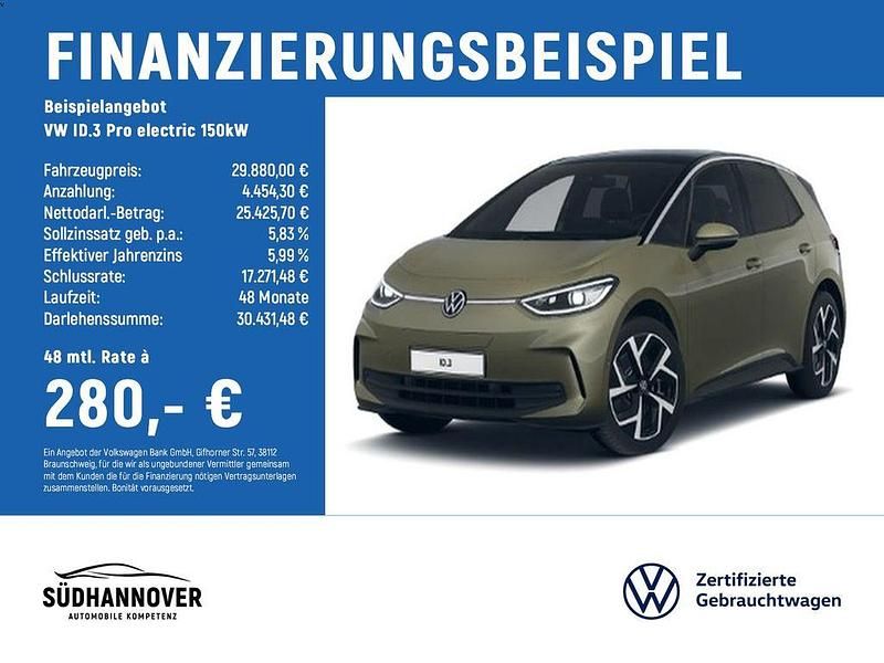 Gebraucht VW ID.3 Pro 150 kW (204 PS) 2023 Grün Kleinwagen
