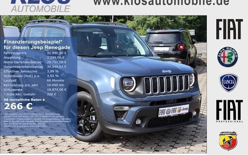 Blau Neu 2025 Jeep Renegade Summit SUV | 31.990 € (Guter Preis) - Bild 1/4