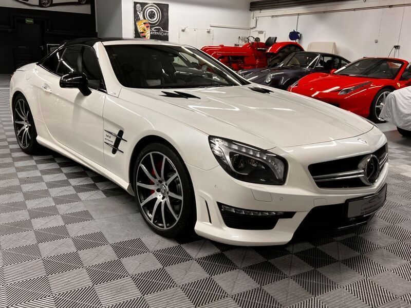 Gebraucht Mercedes SL63 AMG AMG 585 PS (430 kW) 2014 Designo diamant weiß Cabrio