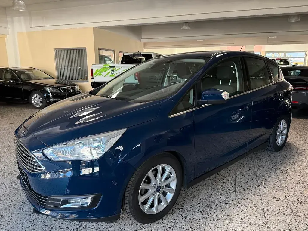 Gebraucht Ford C-MAX Titanium 125 PS (91 kW) 2017 Blau Van / Kleinbus