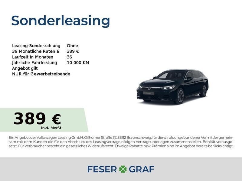Grenadillschwarz metallic Neu 2025 VW Passat R-line Kombi | 50.390 € (Fairer Preis) - Bild 1/4