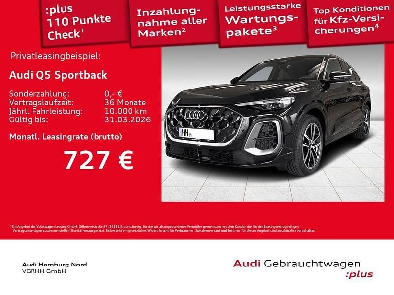 Mythosschwarz metallic Gebraucht 2025 Audi Q5 Sportback Ambiente SUV | 67.870 € - Bild 1/3