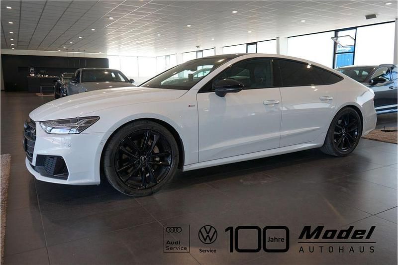Gletscherweiß metallic (metallic) Gebraucht 2018 Audi A7 Sportback S-Line Kleinwagen | 35.900 € (Superpreis) - Bild 1/4