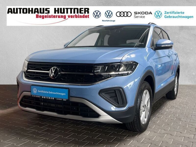 Clear blue (metallic) Gebraucht 2024 VW T-Cross Life SUV | 25.490 € (Teuer) - Bild 1/4