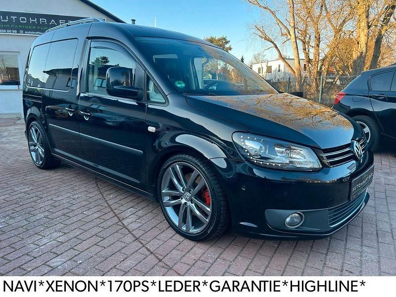 Schwarz Gebraucht 2014 VW Caddy Highline Van / Kleinbus | 13.950 € (Fairer Preis) - Bild 1/4