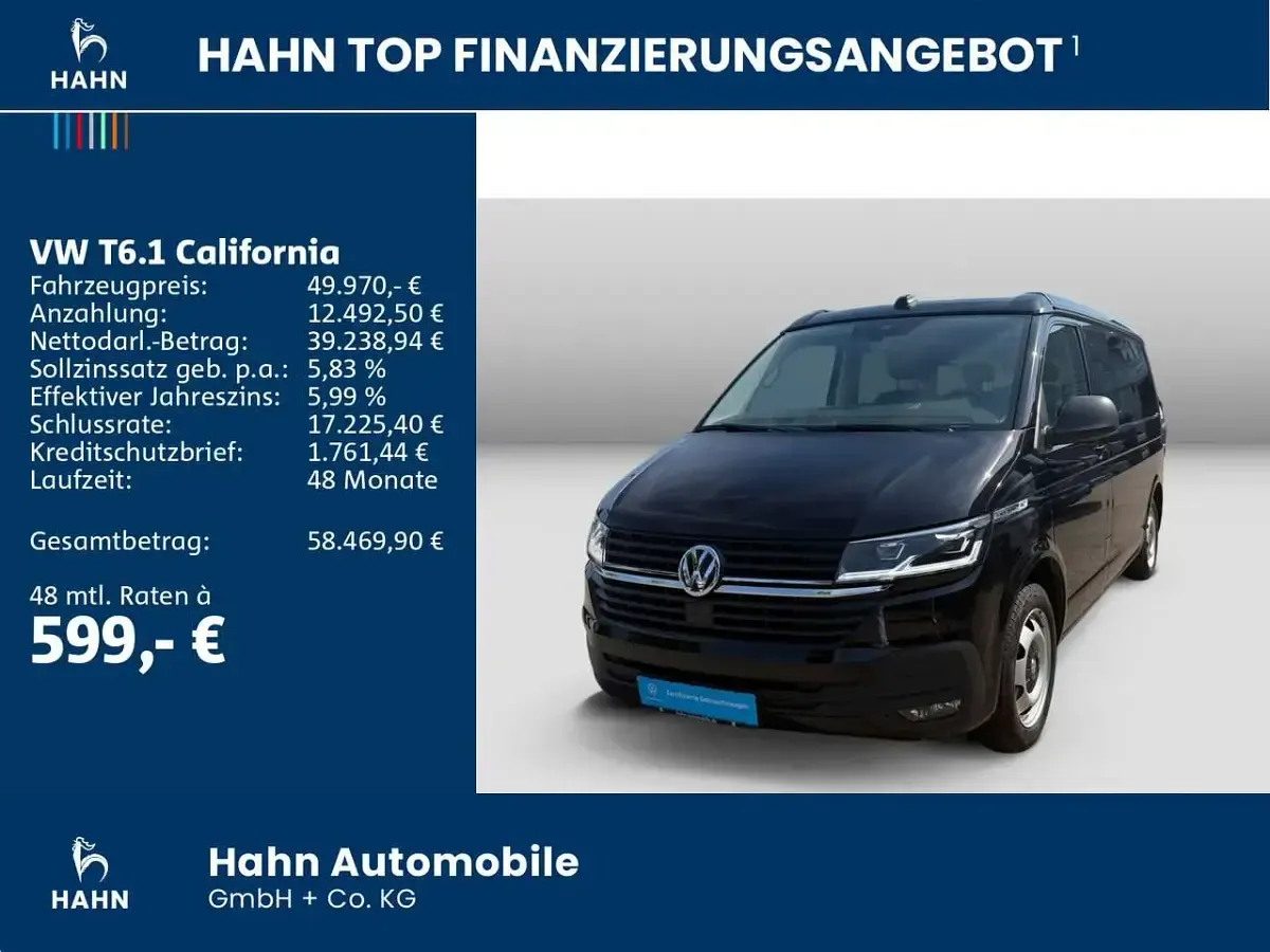 Gebraucht VW California Beach 150 PS (110 kW) 2023 Deep black perleffekt Van