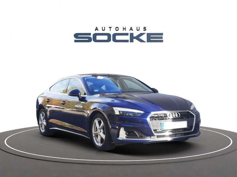 Blau Gebraucht 2021 Audi A5 Sportback Advanced Kleinwagen | 38.485 € (Etwas zu teuer) - Bild 1/4
