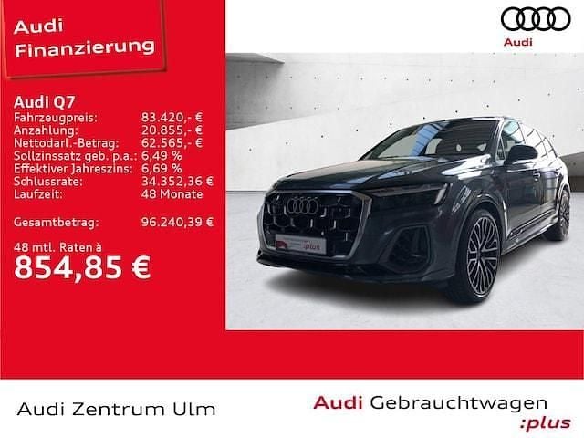 6y daytonagrau perleffekt (metallic) Gebraucht 2024 Audi Q7 S-Line SUV | 83.420 € (Fairer Preis) - Bild 1/4